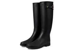 Hunter Botas De Agua Refined Tall Gears On Eyelet Buckle Black^Mujer Botas De Agua