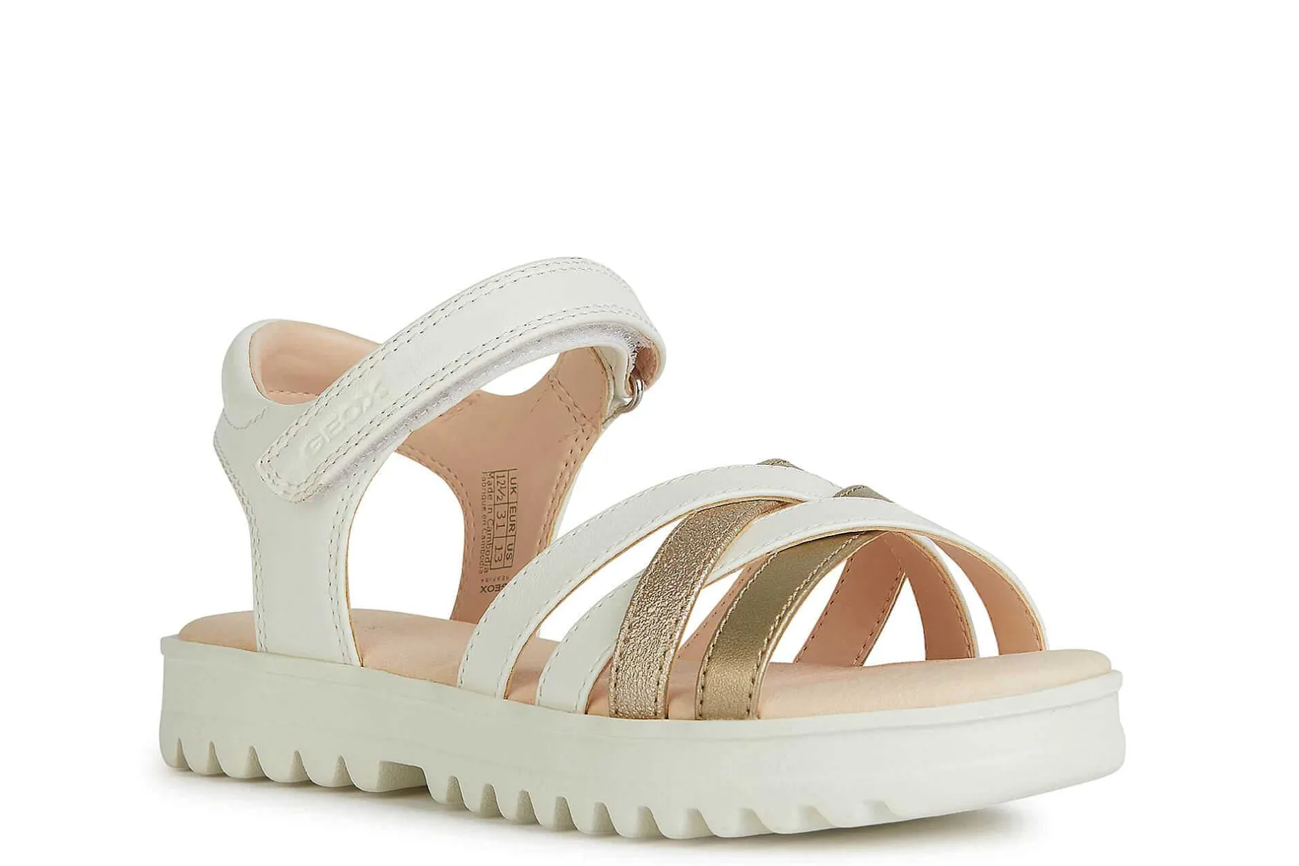 Geox Sandalias Con Tiras Ajustables J Sandal Coralie Girl^Niña Sandalias