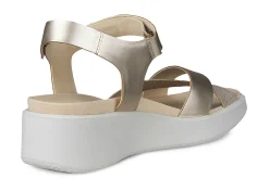 Ecco Sandalias De Cuna Flowt W Wedge Lx Cr Lea^Mujer Sandalias