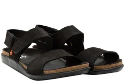 Art Sandalias Planas 1386/Skin Back Black^Mujer Sandalias